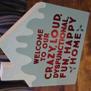 Charming Holiday House Sign